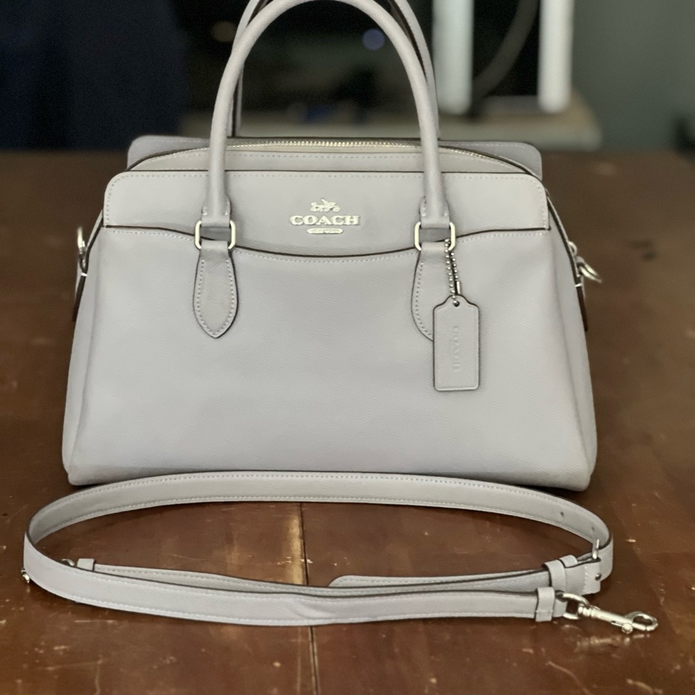 Lillie Carryall by Coach. Beautiful lavender color that is perfect for spring.